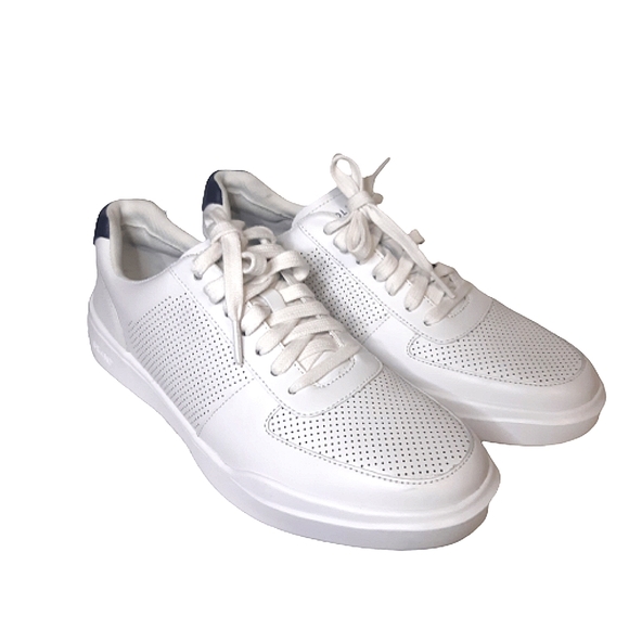 Cole Haan Grand Crosscourt Leather Sneakers White Breathable - Picture 5 of 12